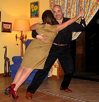 El Dr. Patricio Echeverría junto a<br>su mujer Sonia Sepúlveda