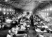 Pacientes durante la epidemia en 1918