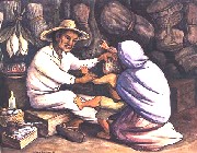 “El Curandero”<br>Diego Rivera 1943