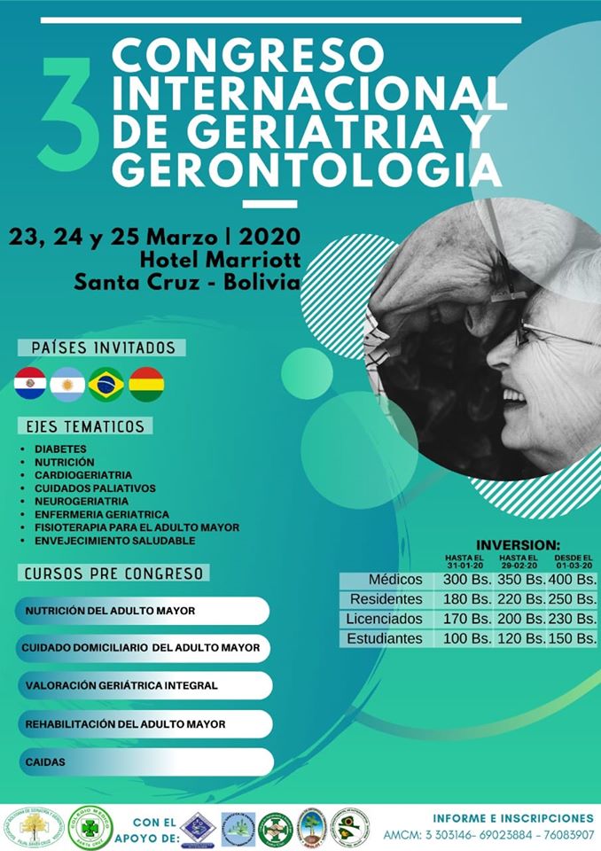 3er Congreso internacional de geriatría y gerontología