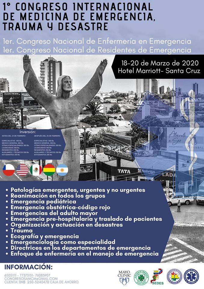 Congreso internacional de medicina de emergencia, trauma y desastre
