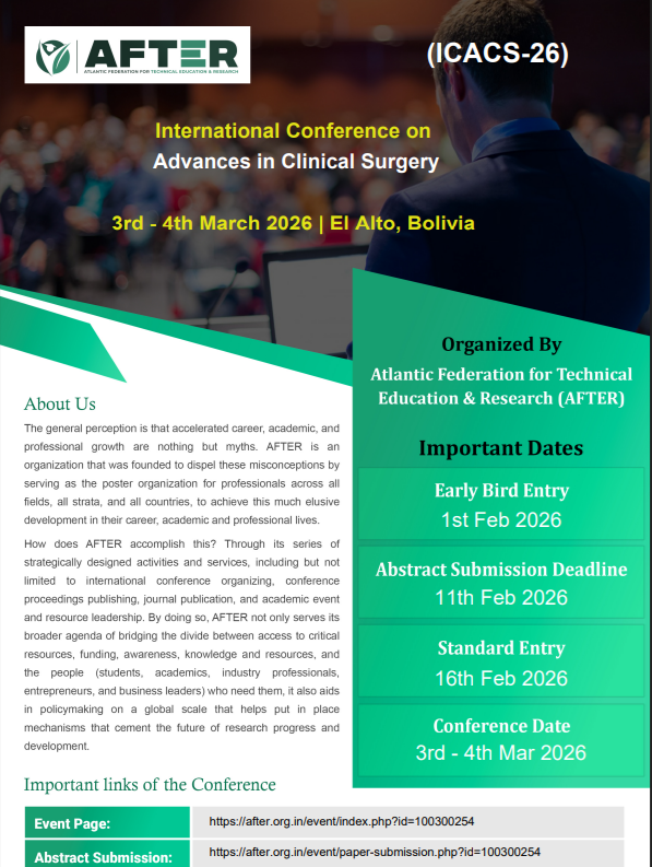 Conferencia Internacional sobre Avances en Cirugía Clínica