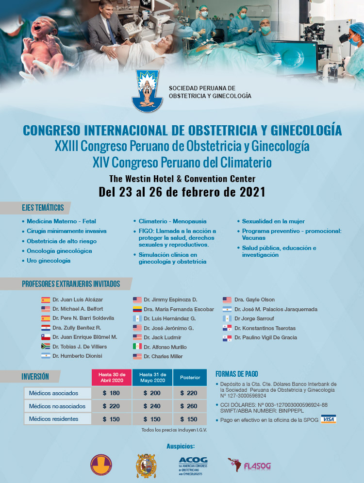 Congreso internacional de obstetricia y ginecología 2021