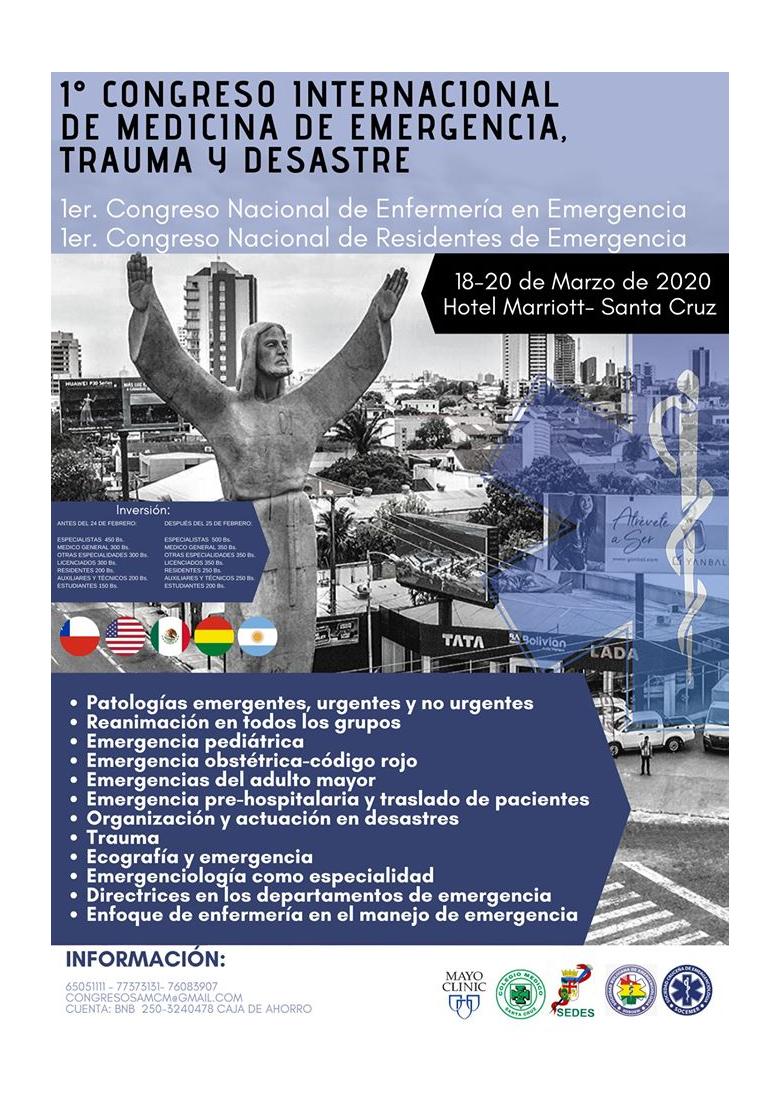 Congreso internacional de medicina de emergencia, trauma y desastre