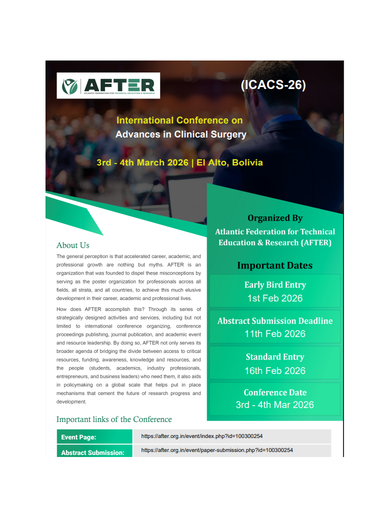 Conferencia Internacional sobre Avances en Cirugía Clínica