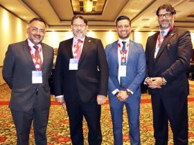 Dres. Vladimir Ullauri, Carlos Ignacio Ponte, Héctor Ortiz y Fernando Wyss