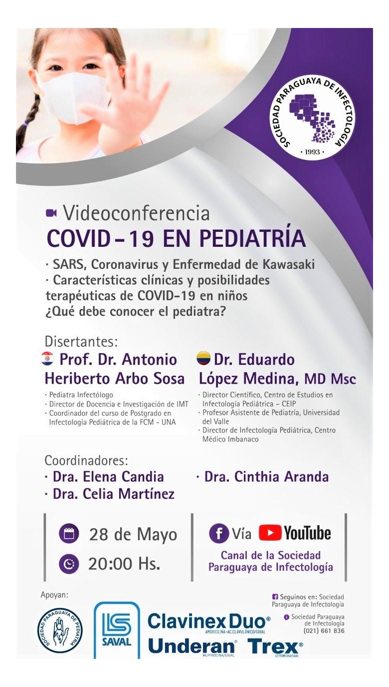 Videoconferencia COVID-19 en pediatría