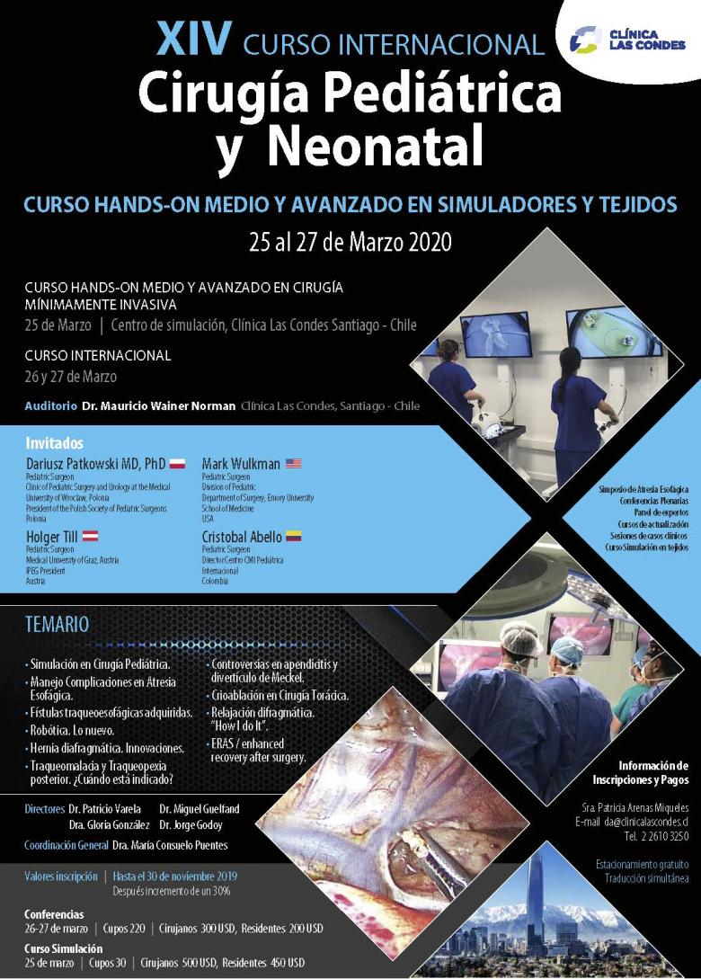 Curso internacional cirugía pediátrica y neonatal