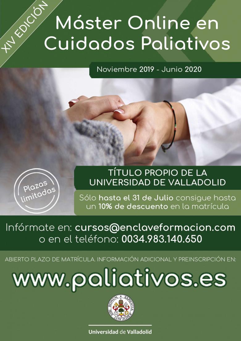  Máster online en cuidados paliativos