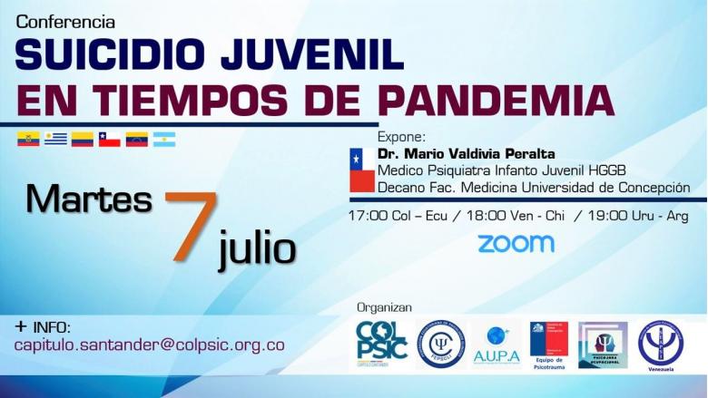Conferencia suicidio juvenil en tiempos de pandemia