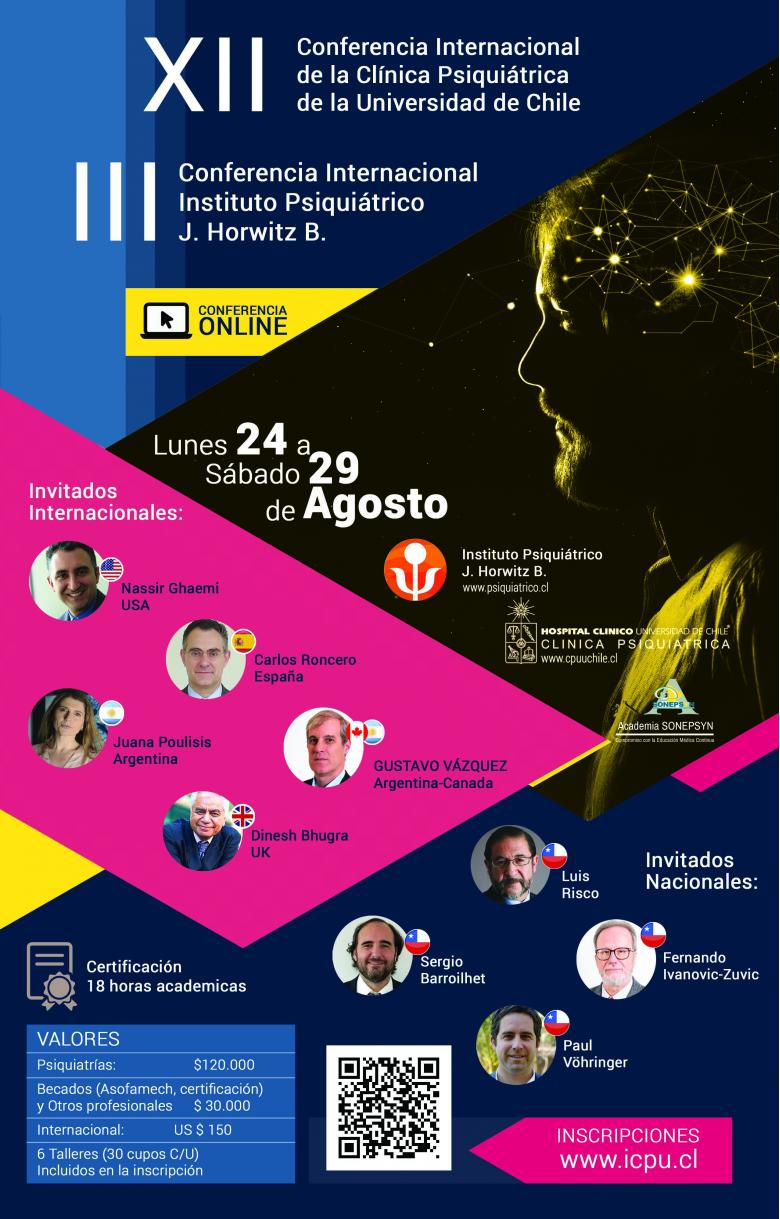 XII Conferencia internacional de la Clínica Psiquiátrica de la Universidad de Chile