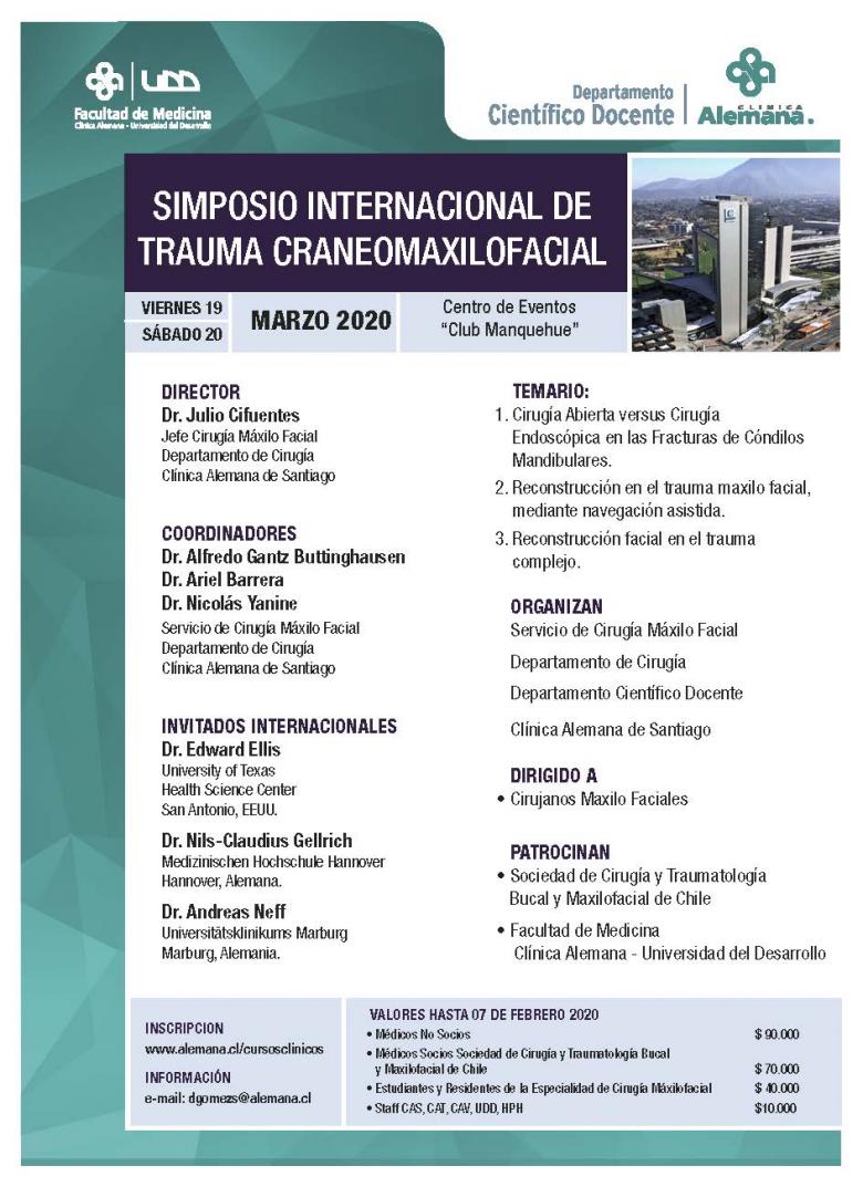 Simposio internacional de trauma craneomaxilofacial