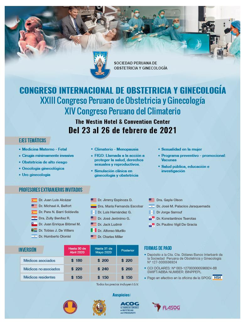 Congreso internacional de obstetricia y ginecología 2021
